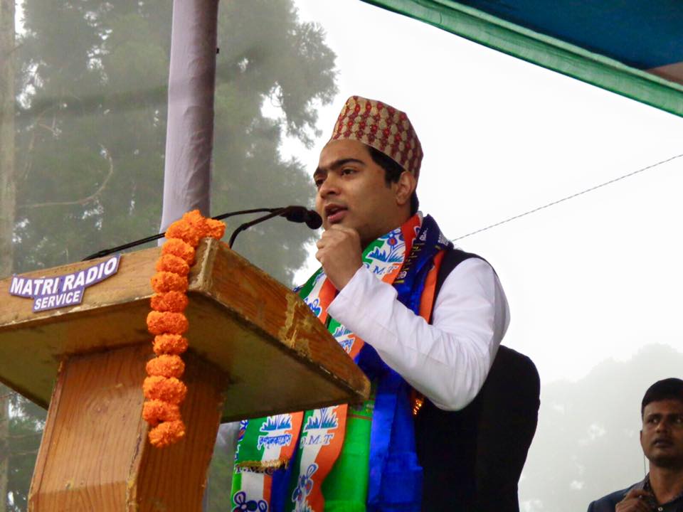 Abhishek Banerjee exhorts the Hills people to bring Trinamool Congress to power