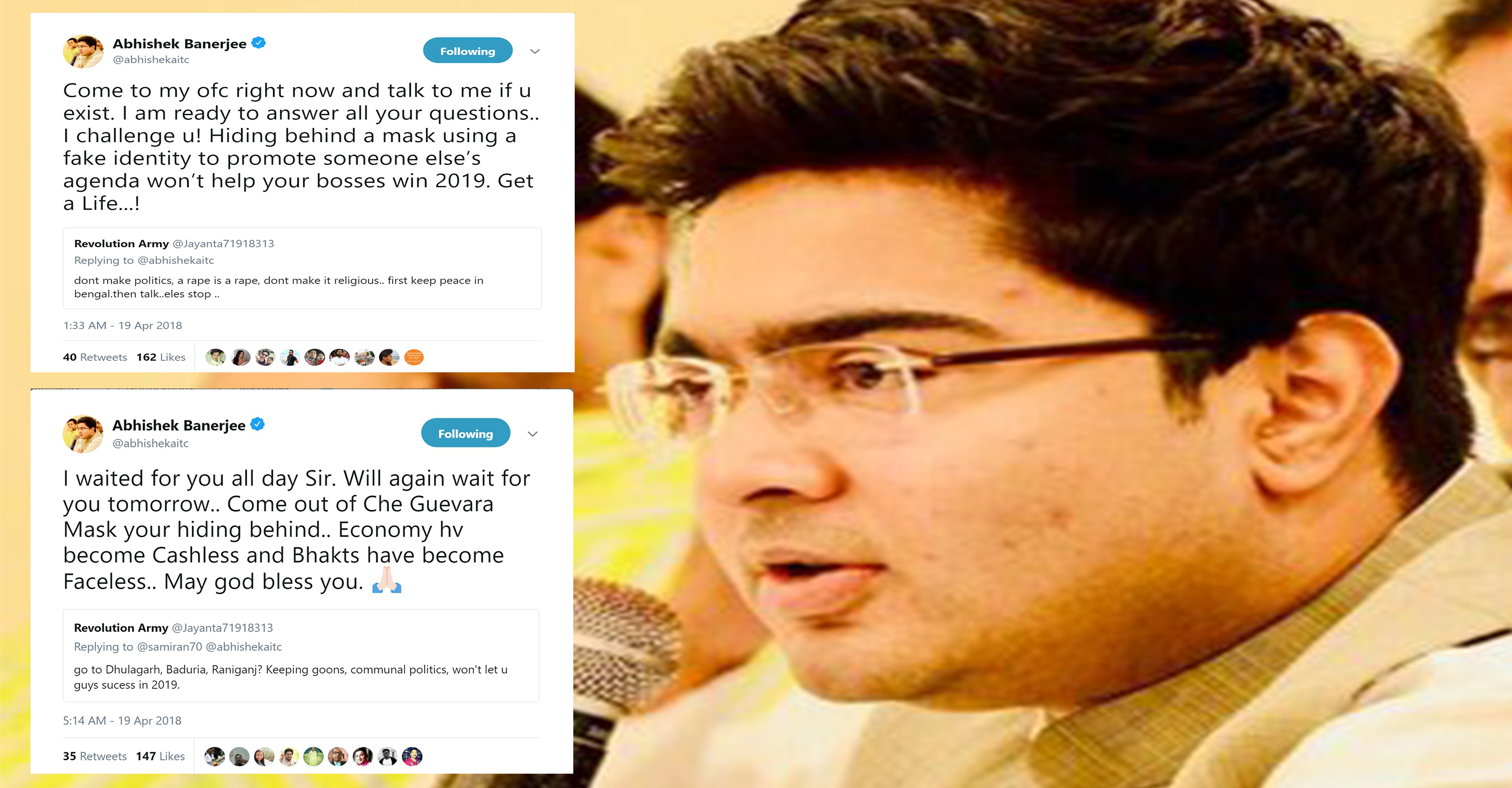 Trinamool MP and youth wing Chief openly challenges trolls on social media Trinamool MP and youth wing Chief openly challenges trolls on social media