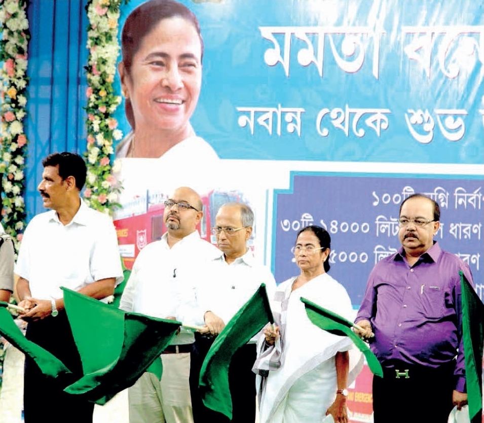 Bengal CM flags off fleet of firefighter motorcycles