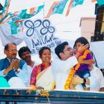 Abhishek Banerjee addresses a road show at Khatra, Bankura – 05.05.2019