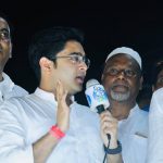 Abhisekh Banerjee on a roadshow and meeting at Metiabruz in the evening- 30.04.2019