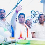 Abhisekh Banerjee on a road show in road show in Maheshtala – 27.04.2019