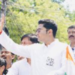 Abhisekh Banerjee on a road show from Ballygunge Phari to Kalighat – 24.04.2019