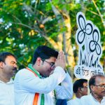 Abhisekh Banerjee on a road show in road show in Satgachia & Budge Budge– 25.04.2019