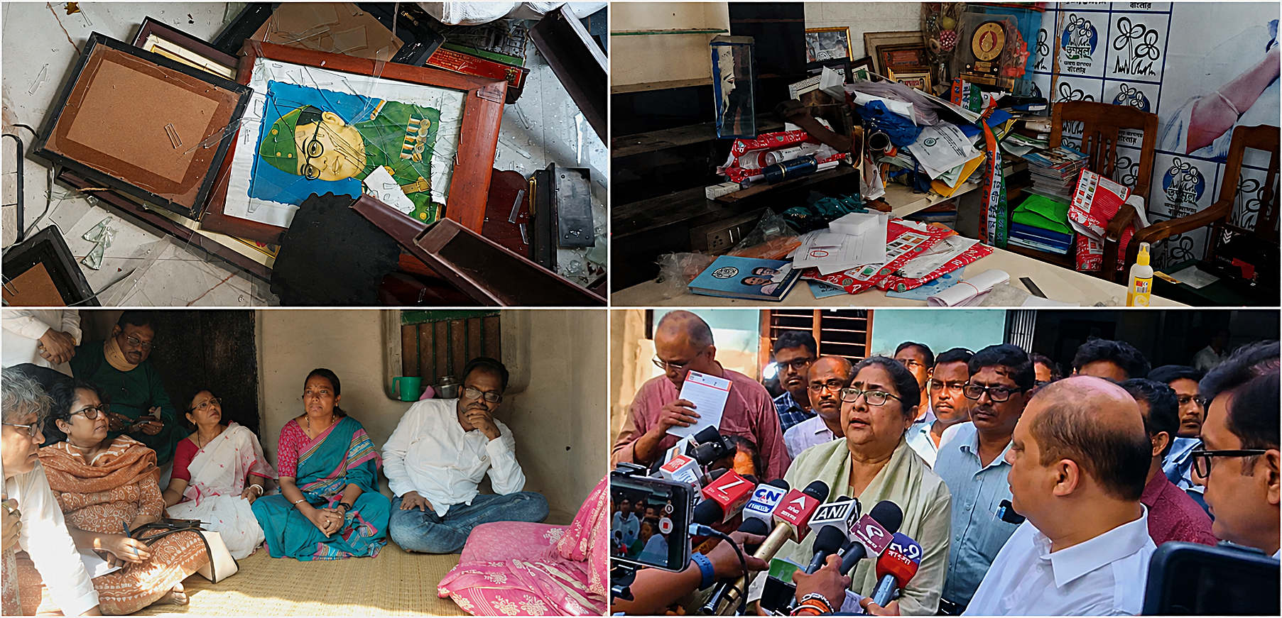 Fact-finding team stands beside victims of post-poll violence